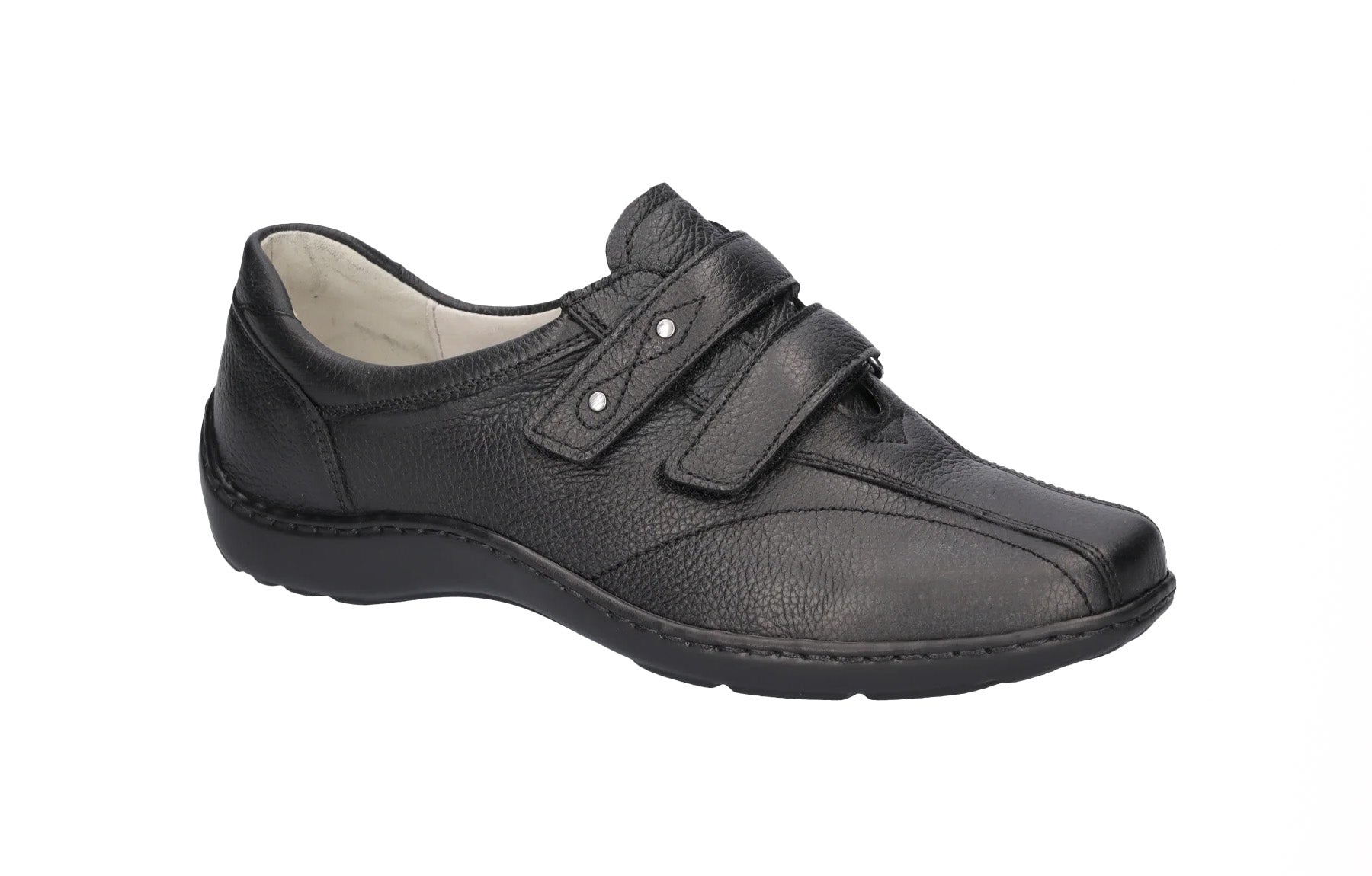Scarpa con cinturino "Henni" da donna a vestibilità ampia (H) - grigio scuro