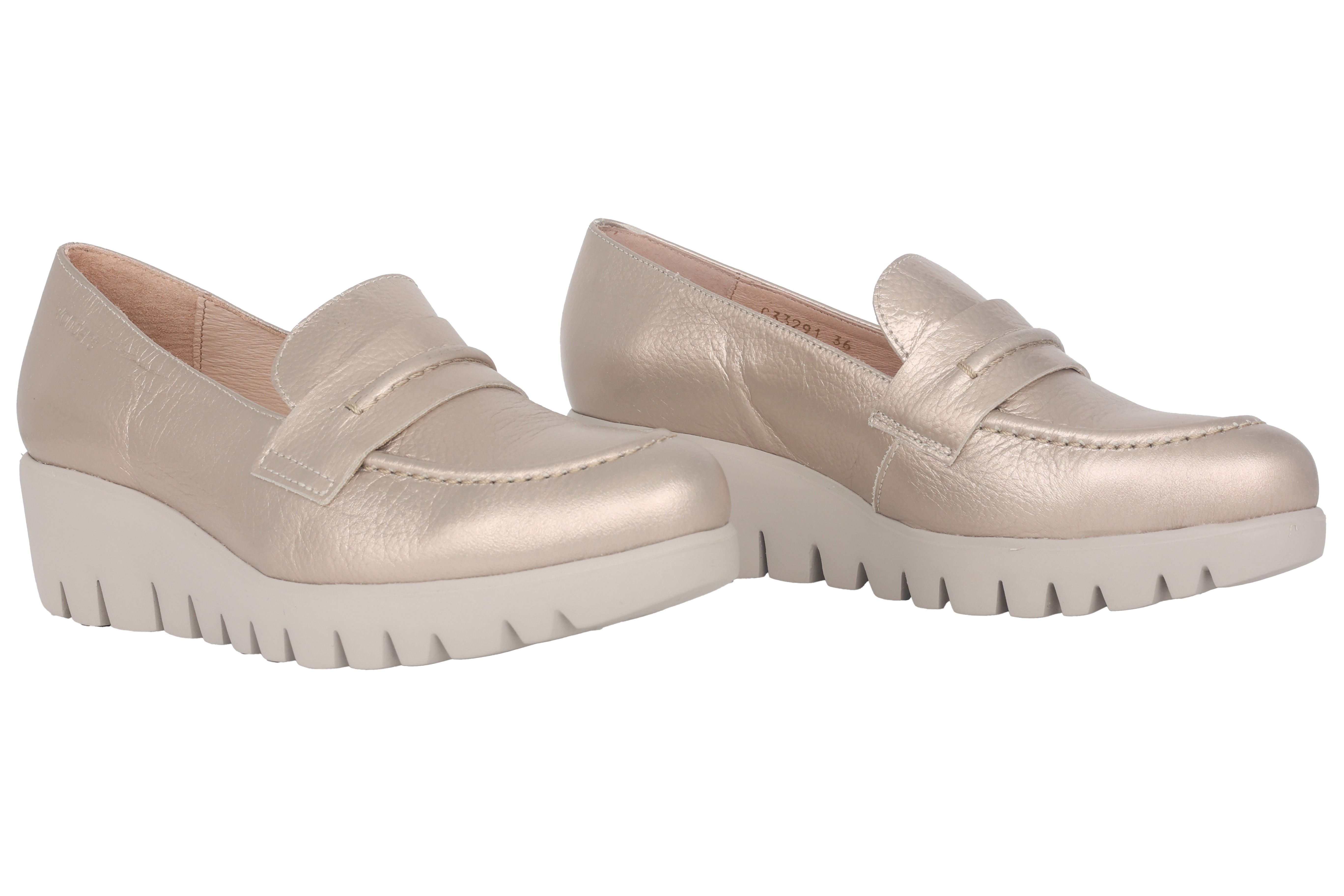 Mocasín de mujer 'Rings' - Dorado