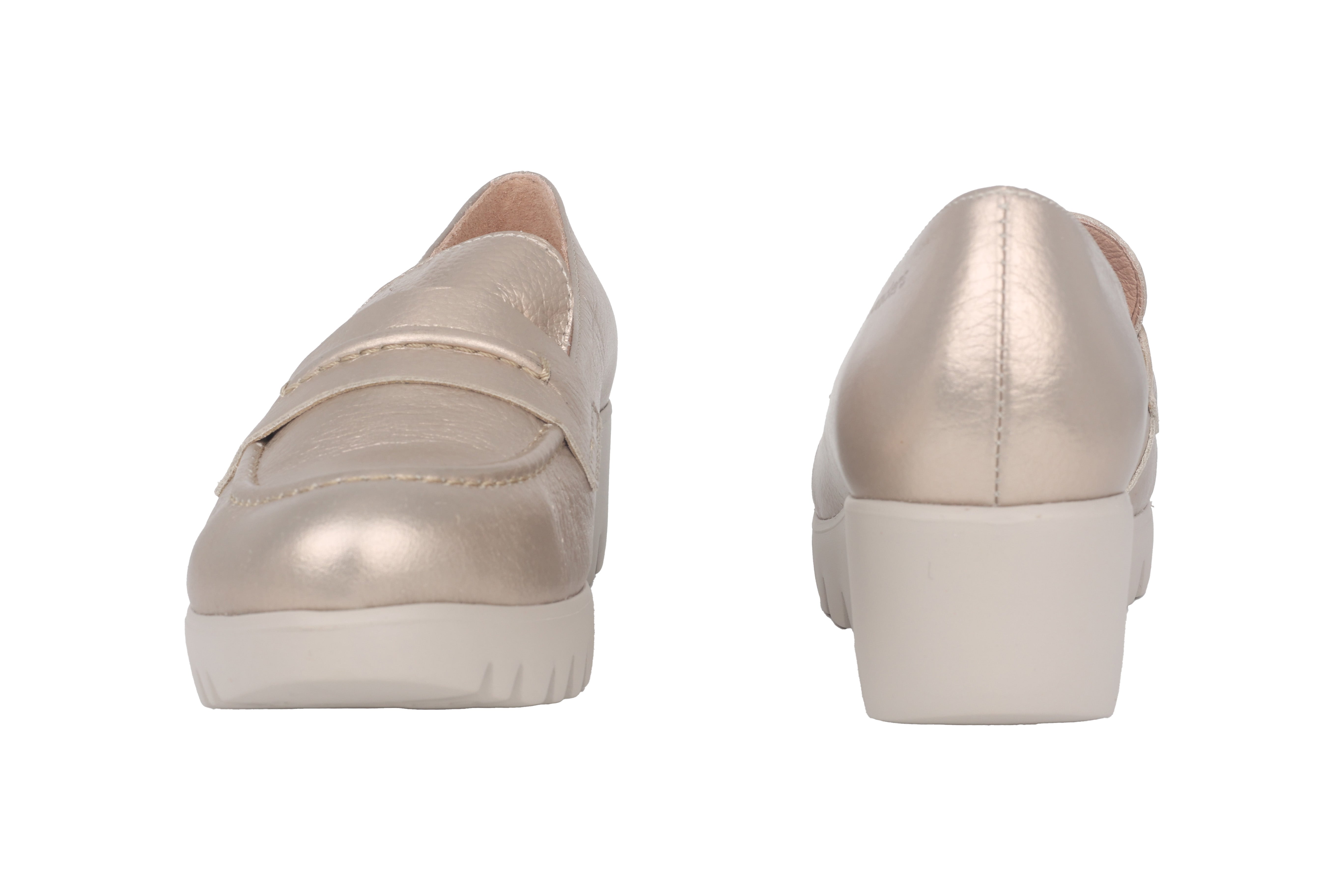 Mocasín de mujer 'Rings' - Dorado