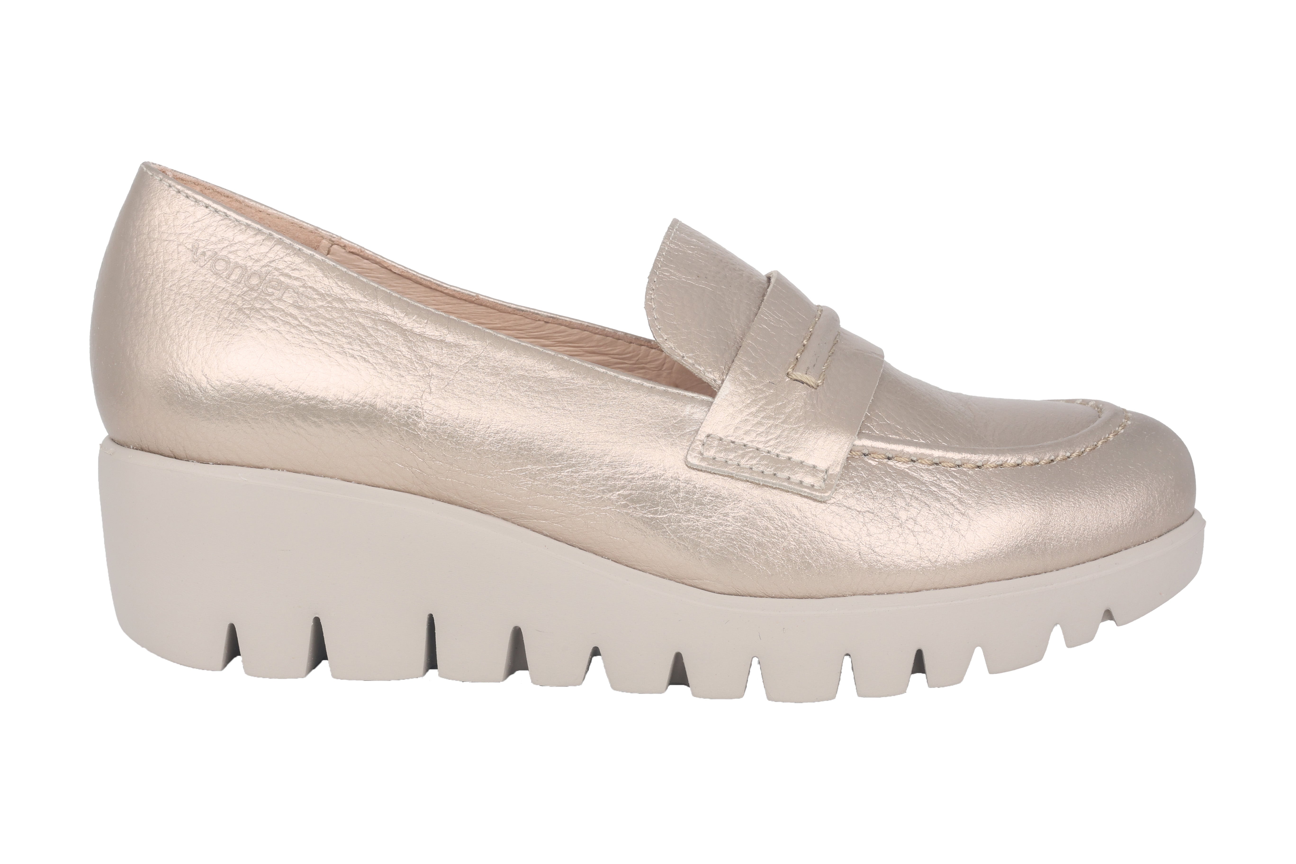 Mocasín de mujer 'Rings' - Dorado