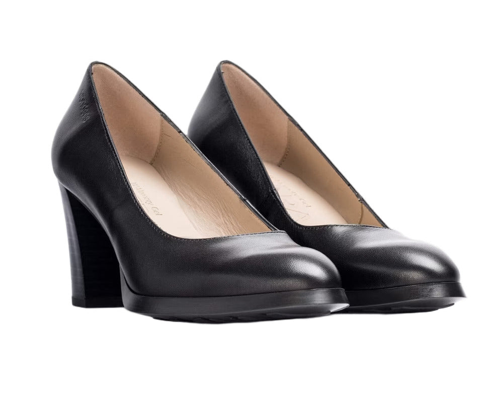 'Vflex 01' women's leather heel pumps - black