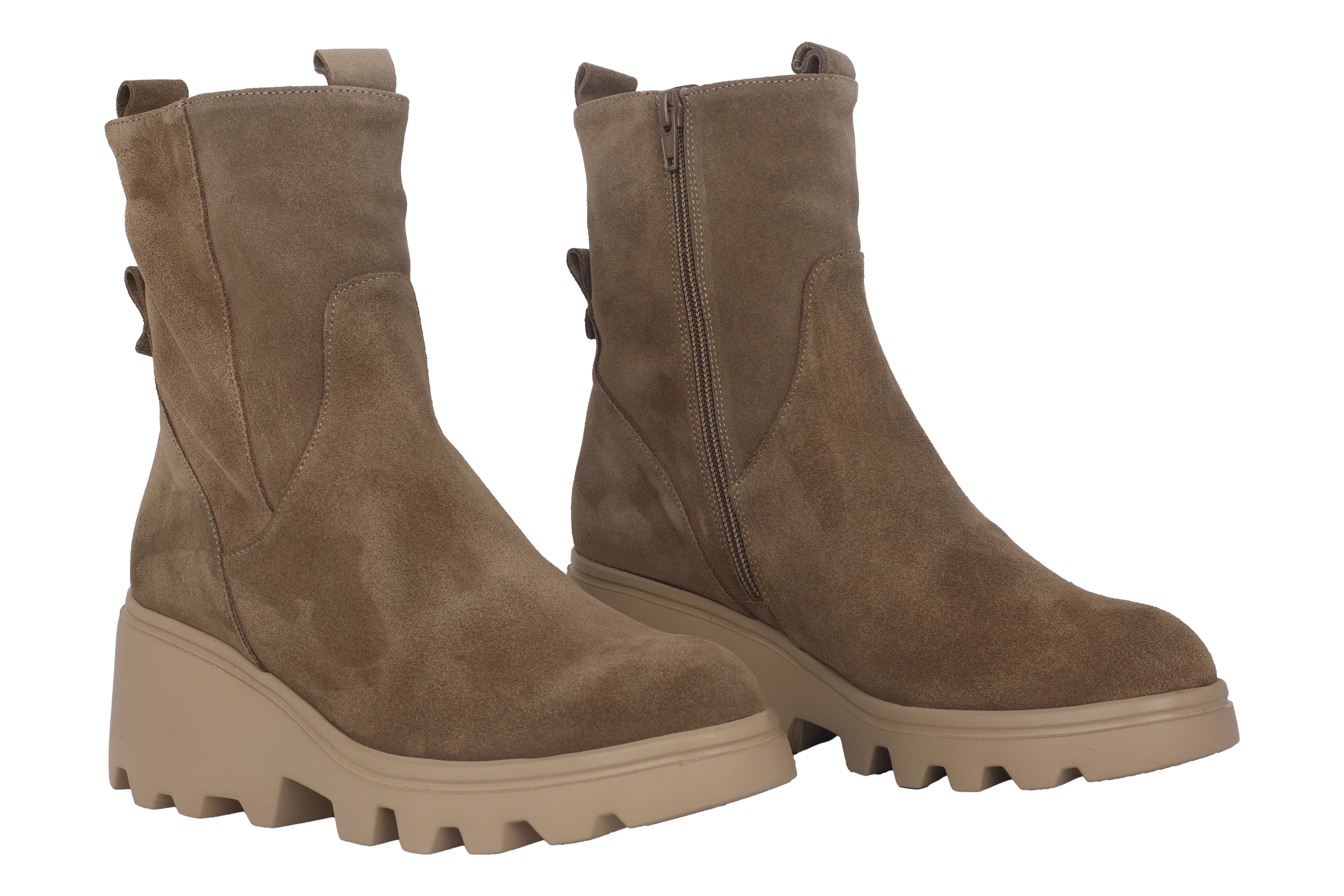 'Leeds' women's wedge boot - Taupe