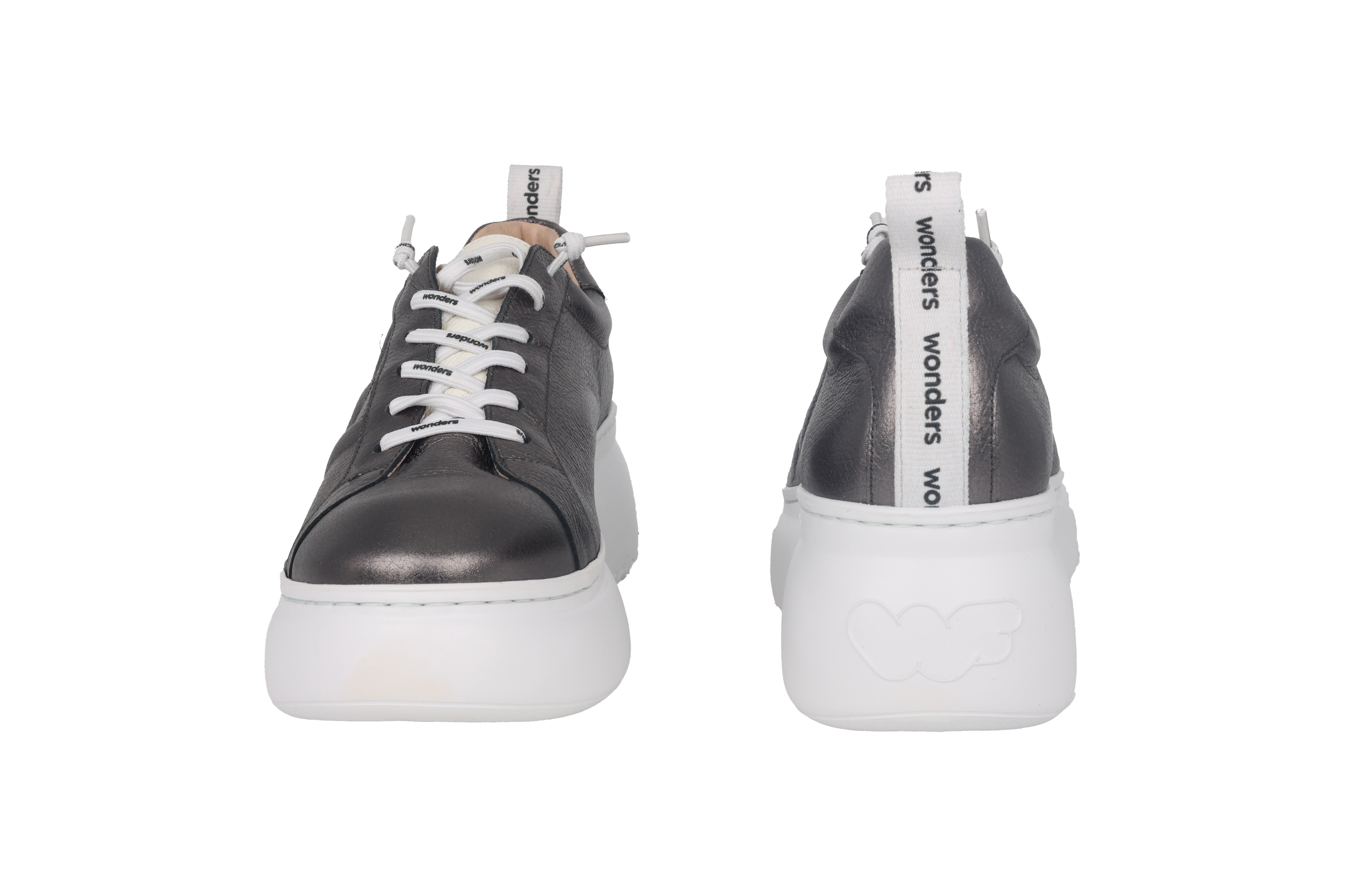 Scarpa stringata con plateau da donna "Dorita" - grigia