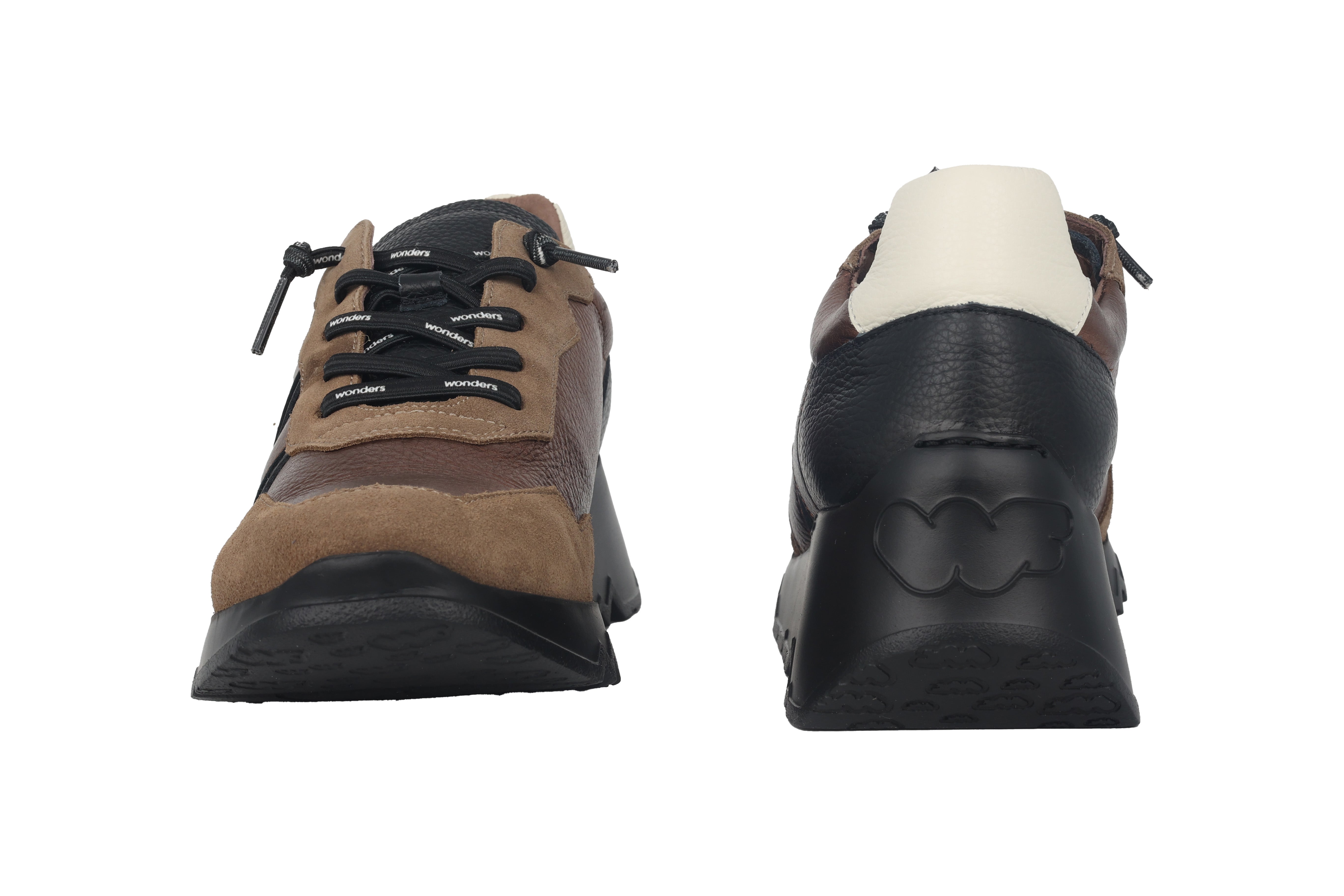 Scarpe sneaker stringate da donna 'Track' - Mix bronzo nero tortora