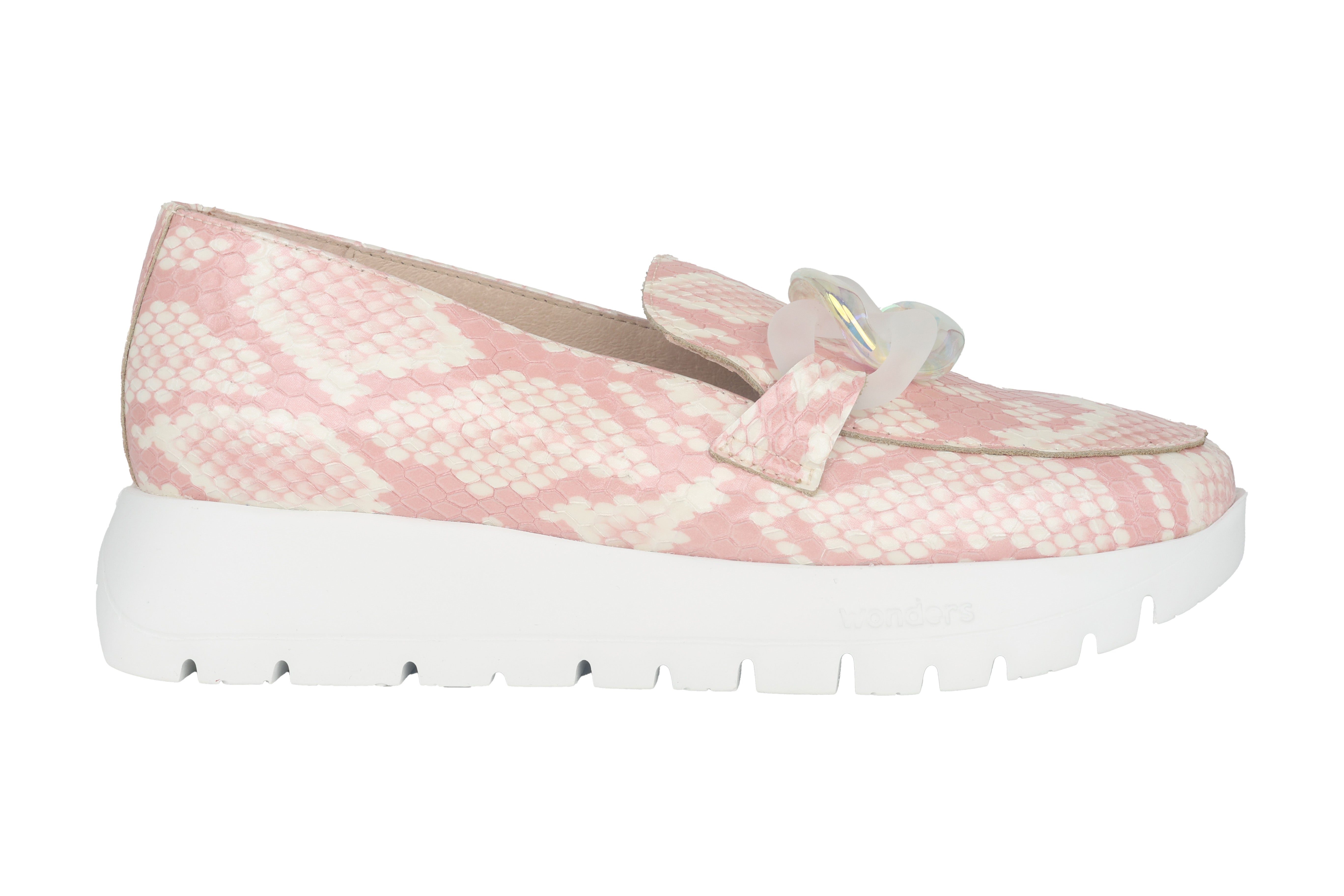'Rose' women's loafer - Pink silver