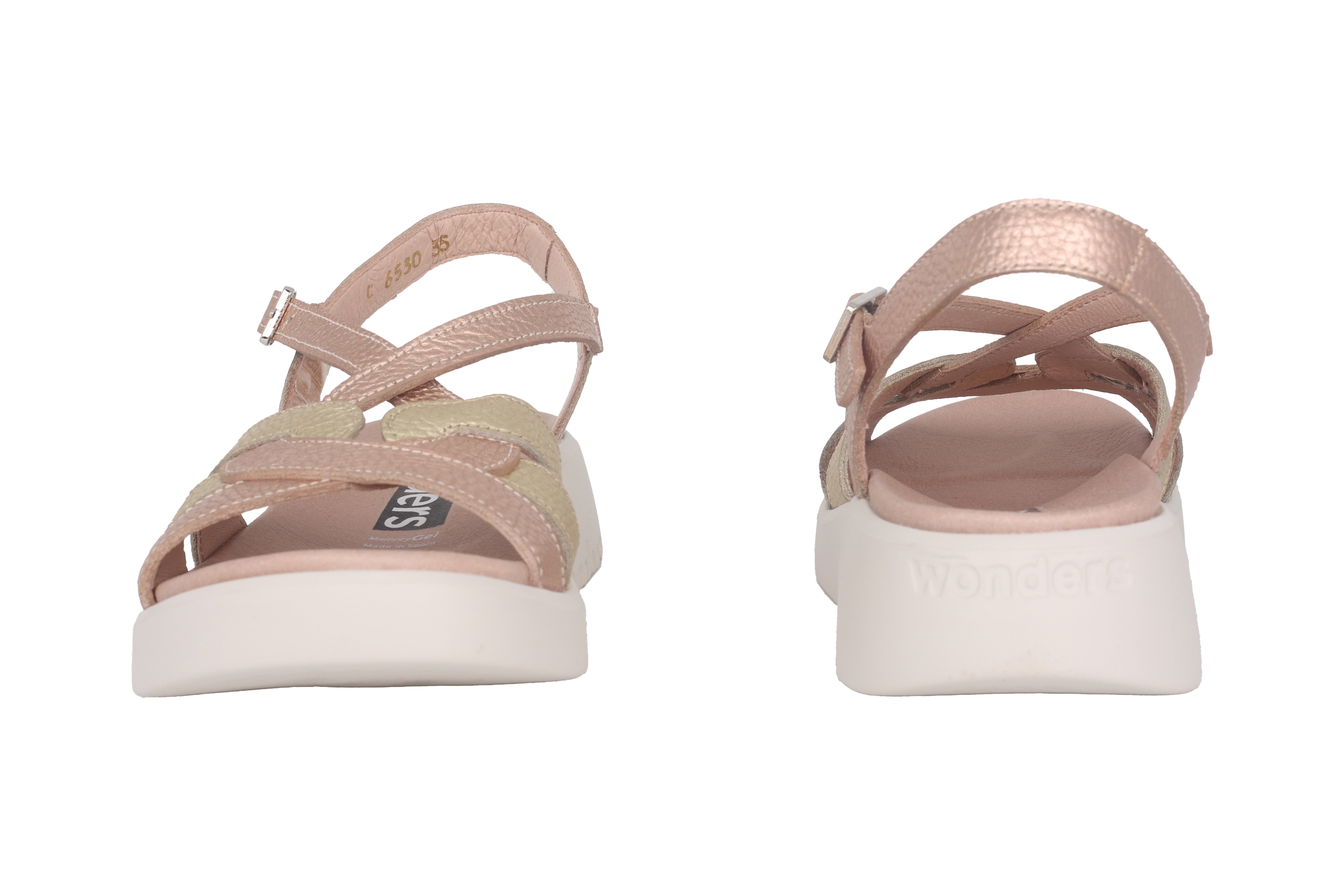 Damessandaal 'Paterna' - roze metallic