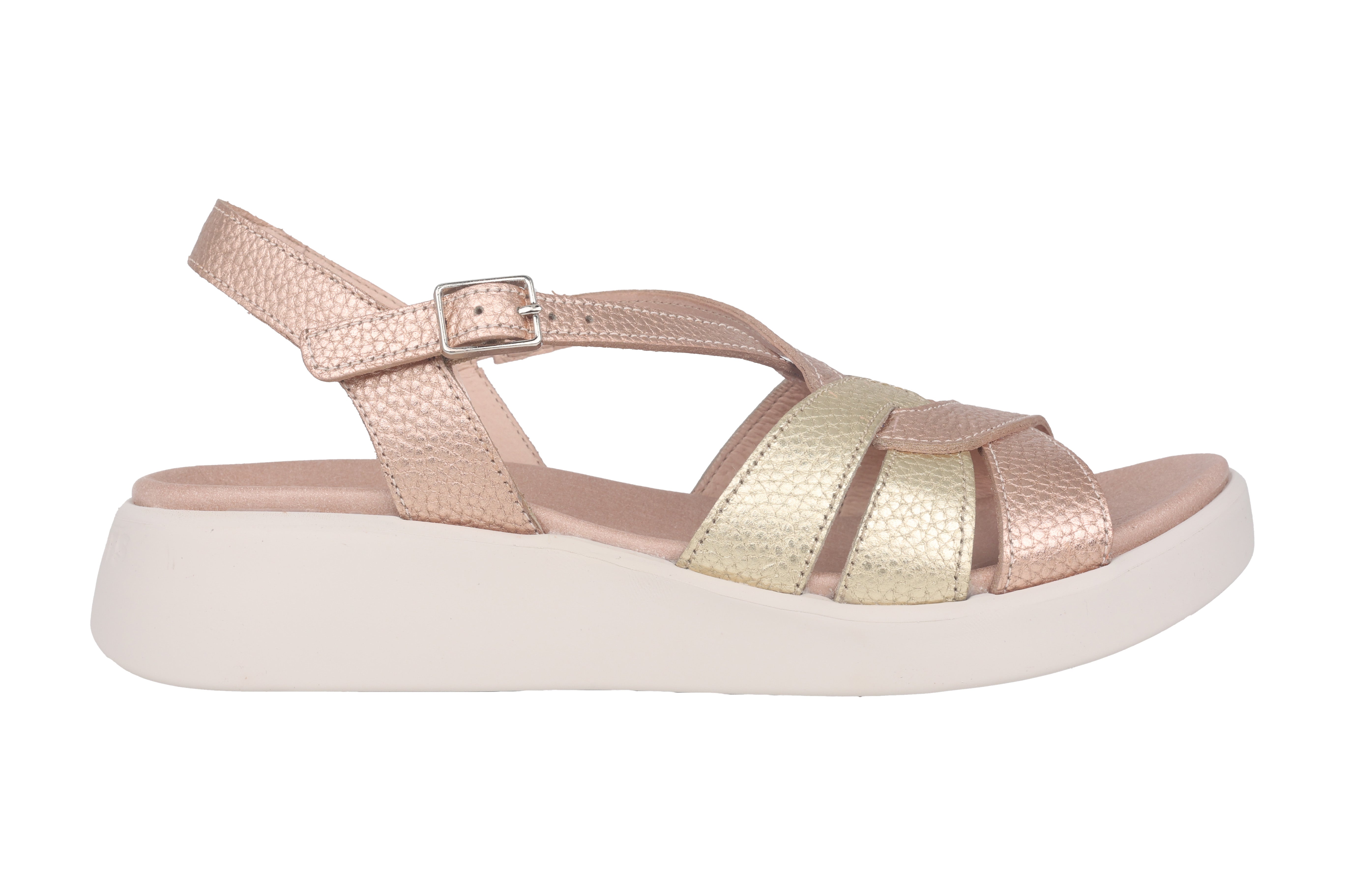 Damessandaal 'Paterna' - roze metallic