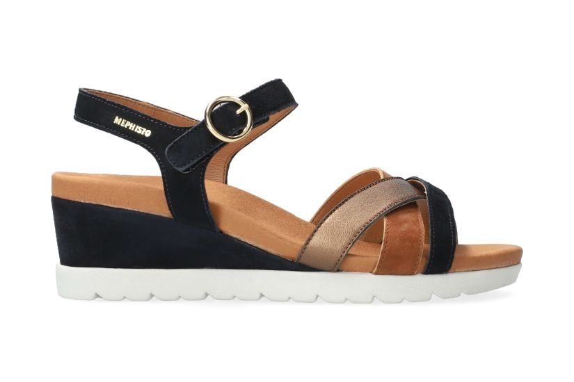 Damessandaal 'Yrena' - blauw mix - ChaplinshoesDamessandaal 'Yrena' - blauw mixMephisto