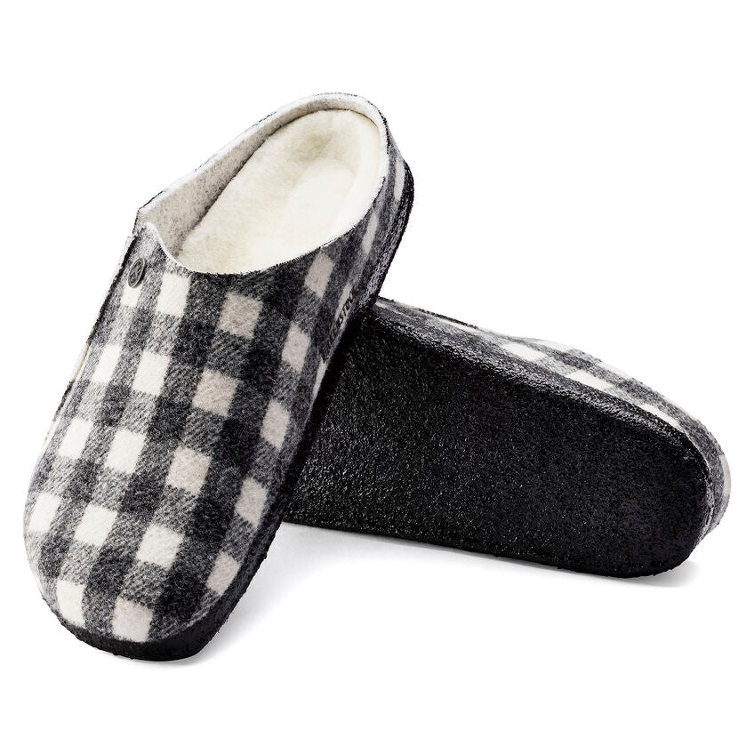 'Zermatt Rivet' men's home slipper - White black mix - Chaplinshoes'Zermatt Rivet' men's home slipper - White black mixBirkenstock